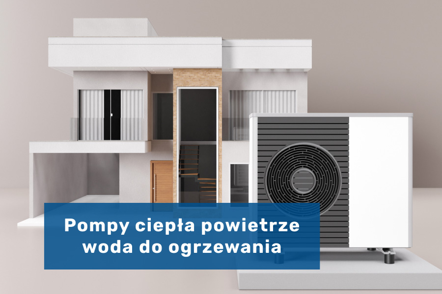 Pompy ciepła powietrze woda do ogrzewania domu i wody