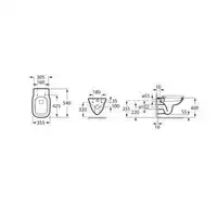 DEBBA Miska WC Bez Kołnierza 54x35,5 RIMLESS ROCA A34699L000