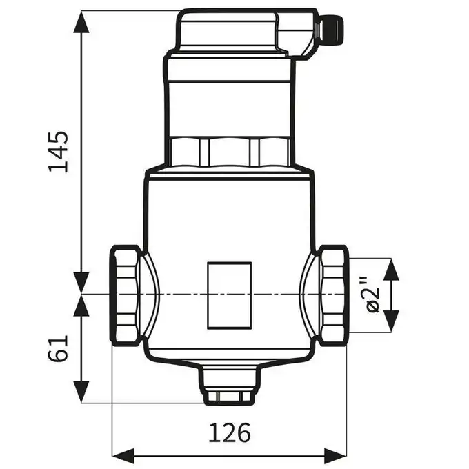 Separator powietrza FAR 315, z odpowietrznikiem automatycznym, przyłącza Rp2'' AFRISO 7773150