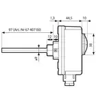 Termostat zanurzeniowy TC2, 0÷90°C, nastawa zewnętrzna, kapilara 1000 mm AFRISO 6742100