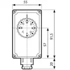 Termostat zanurzeniowy TC2, 0÷90°C, nastawa zewnętrzna, kapilara 1000 mm AFRISO 6742100