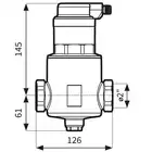 Separator powietrza FAR 315, z odpowietrznikiem automatycznym, przyłącza Rp2'' AFRISO 7773150