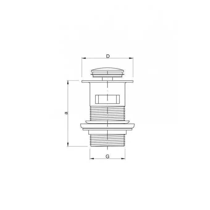 Korek spustowy klik-klak mały 5/4&quot; HYDROLAND K.KKM