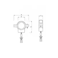 Obejma PLAST. do rur kanal. 1&quot;-32 HYDROLAND OBP.032