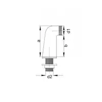 Kolano do baterii stojącej 1/2&quot;&quot;-3/4&quot;&quot; HYDROLAND KOL.BAT