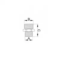 Nypel redukcyjny chrom 3/4&quot; x 1/2&quot; HYDROLAND CH.NR.20-15