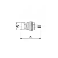 Głowica ceramiczna do baterii 1/2&quot;&quot; HYDROLAND G-C15