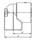 Kolano 90° z wieszakiem PP-R GW - 20 Rp1/2&quot; KAN-therm 1209069007