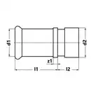 Łącznik Steel Sprinkler/Groove - 108/ 114 KAN-therm 1511042005