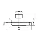 Kołnierz PN16 Inox Sprinkler - 35 DN32 KAN-therm 1611091001