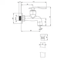 Bateria 1/2&quot; z Aeratorem i adapterem DEANTE BEZ_122L