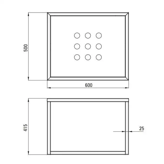 Konsola łazienkowa wisząca 600x500 mm DEANTE CSW_X60A