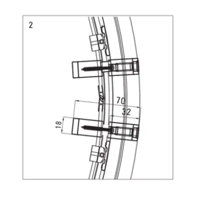 Kabina FUNKIA półokrągła, szkło transparentne 90x90 cm DEANTE KYP_051K