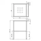 Konsola łazienkowa stojąca 565x500 mm DEANTE CST_X50A