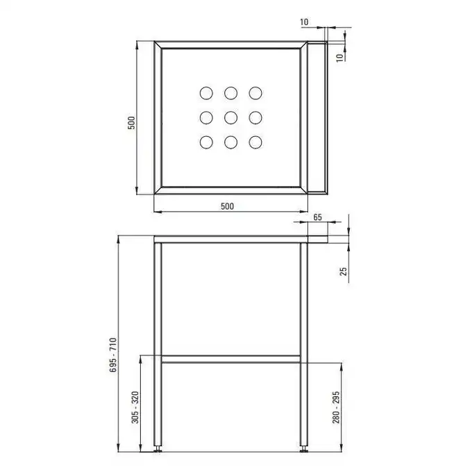 Konsola łazienkowa stojąca 565x500 mm DEANTE CST_X50A