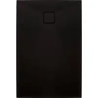 Brodzik CORREO prostokątny nero granitowy 100x90 cm DEANTE KQR_N45B