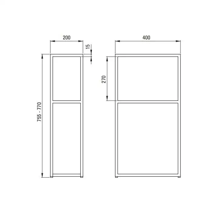 Słupek CORREO 400x200 mm DEANTE CKC_N20A