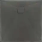 Brodzik CORREO kwadratowy antracyt/titanium granitowy 90x90 cm DEANTE KQR_T41B