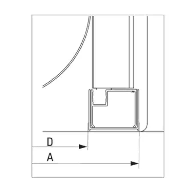 Kabina FUNKIA półokrągła, szkło transparentne 90x90 cm DEANTE KYP_051K