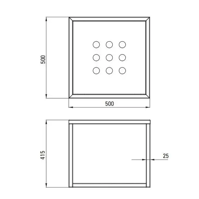 Konsola łazienkowa wisząca 500x500 mm DEANTE CSW_X50A