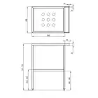 Konsola łazienkowa stojąca 565x400 mm DEANTE CST_X50B