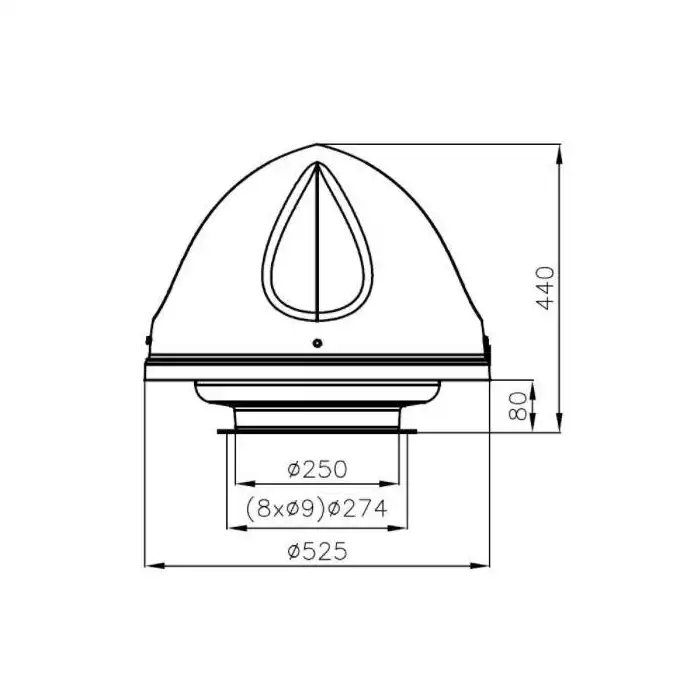 UVO H 1.4 EC Wentylator dachowy FLOWAIR 53504