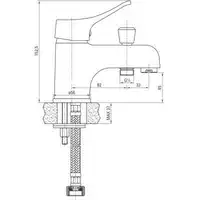 Bateria JOKO chrom wannowa 1-otworowa bez kompletu natryskowego DEANTE BOJ_016L