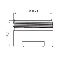 Aerator BASIC do baterii wannowych, gwint zew. M28 DEANTE XDW00PCZ2