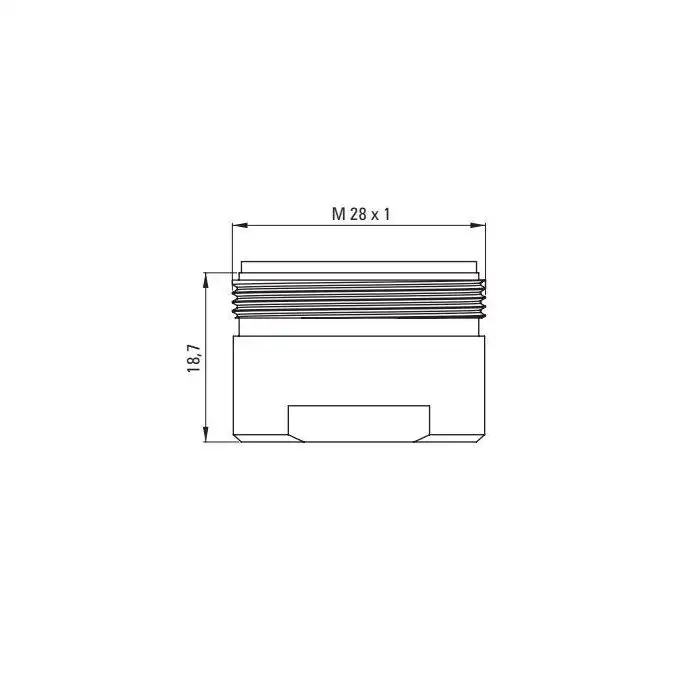 Aerator PREMIUM do baterii wannowych,  gwint zew. M28 DEANTE XDC00PCZ2