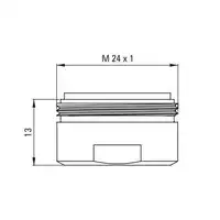 Aerator BASIC do baterii wannowych i zlewozmywakowych, gwint zew. M24 DEANTE XDW00PCZ1