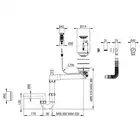 Zlewozmywak EVORA piaskowy granit 1-komorowy Z/O 780x440x193, 3,5&quot; + osprzęt SPACE SAVER DEANTE ZQJ_7113