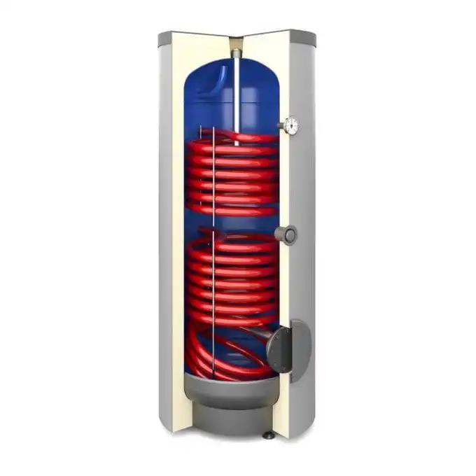 Wymiennik z dwiema wężownicami spiralnymi SGW(S)B Tower Biwal 500 l, stojący, izolacja Neodul, skay, v. 2 GALMET 26-509600N