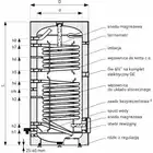 Wymiennik z dwiema wężownicami spiralnymi SGW(S)B Tower Biwal 400 l, stojący, poliuretan, skay, v.2 GALMET 26-409000N