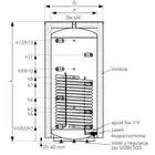 Zbiornik buforowy z wężownicą spiralną SG(B) 2000 l, stojący, izolacja Neodul, skay GALMET 81-200600