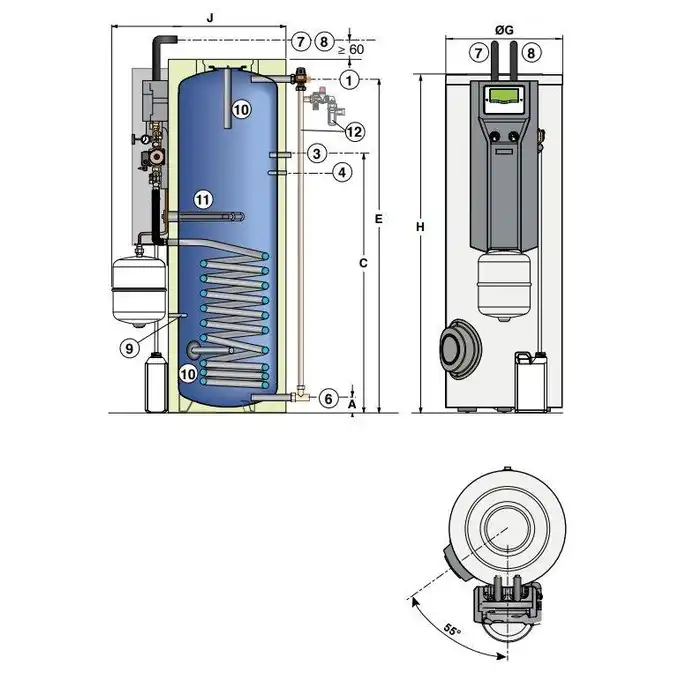 Inisol BESL 200 Podgrzewacz c.w.u. DE DIETRICH 100019140