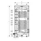 Wymiennik z dwiema wężownicami spiralnymi GALMET Tower Biwal SGW(S)B 26-20900 200 l stojący poliuretan skay  