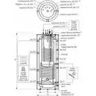 Kombinowany zbiornik akumulacyjny SG(K) Kumulo 800/200 l z dwiema wężownicami spiralnymi, izolacja Neodul, skay GALMET 72-808600