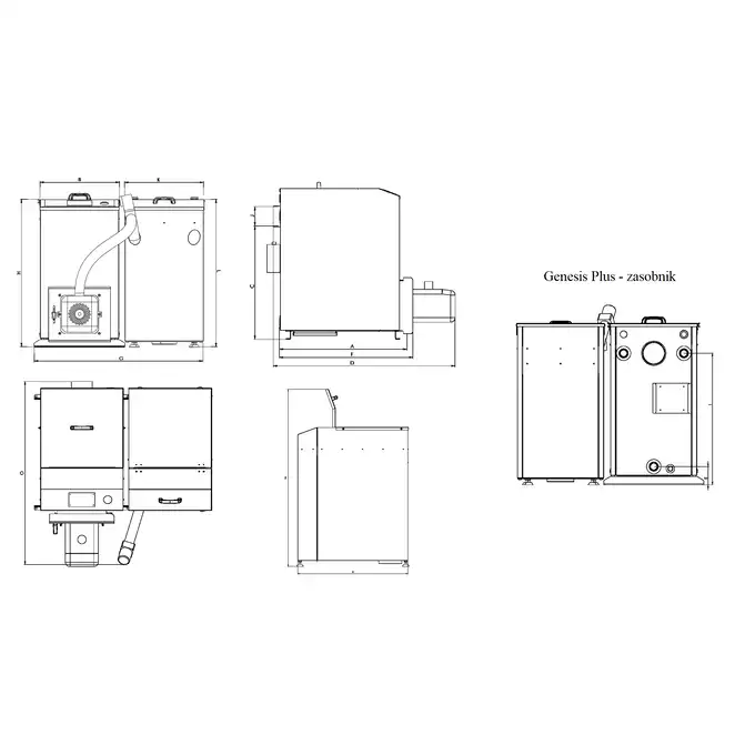 Kocioł c.o. na pellet Genesis Plus KPP 10 na paliwo stałe GALMET 07-105502