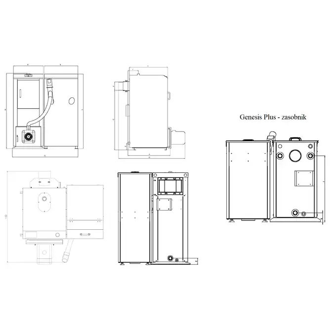 Kocioł c.o. na pellet Genesis Plus KPP 25 na paliwo stałe GALMET 07-255502