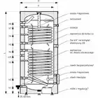 Wymiennik z dwiema wężownicami spiralnymi SGW(S)B Big Tower Biwal 1000 l, stojący, izolacja Neodul, skay, v.2 GALMET 36-109600N