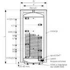 Zbiornik buforowy z wężownicą spiralną SG(B) 800 l, stojący, izolacja Neodul, skay GALMET 71-800600
