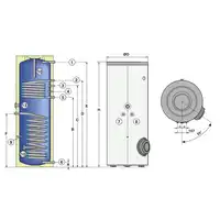 Inisol BSL 400 N Podgrzewacz solarny c.w.u. DE DIETRICH 100019525