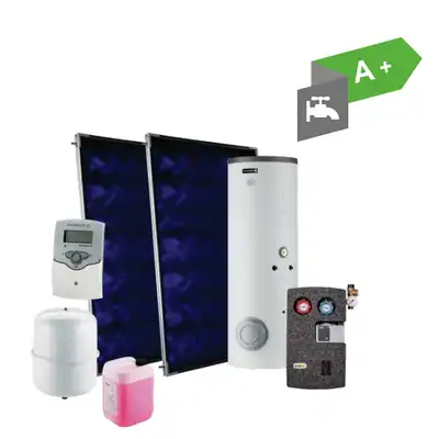 Inisol Uno SLIM 3K-7,5/BSL400N Zestaw solarny ze wsp. hydr. na dach pochyły pokrycie uniwersalne DE DIETRICH 72C403NSPNC