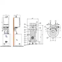 Pakiet: Gazowy kocioł kondensacyjny Evodens AMC 15/SRK100 + Regulator SMART TC DE DIETRICH 7689095100KTC