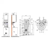 Pakiet: Gazowy kocioł kondensacyjny Evodens AMC 25/SRK100 + Regulator SMART TC + Zestaw kominowy DE DIETRICH 7689096100KTCDY