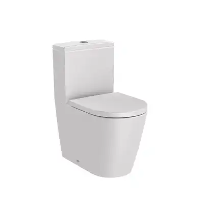 INSPIRA ROUND Miska wc do kompaktu Rimless BTW o/podwójny 600 mm perła ROCA A342529630