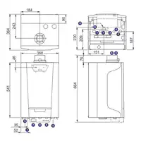 Pakiet: Gazowy kocioł kondensacyjny MCR3 evo 15T + Termostat pokojowy iSense DE DIETRICH 7716669IS