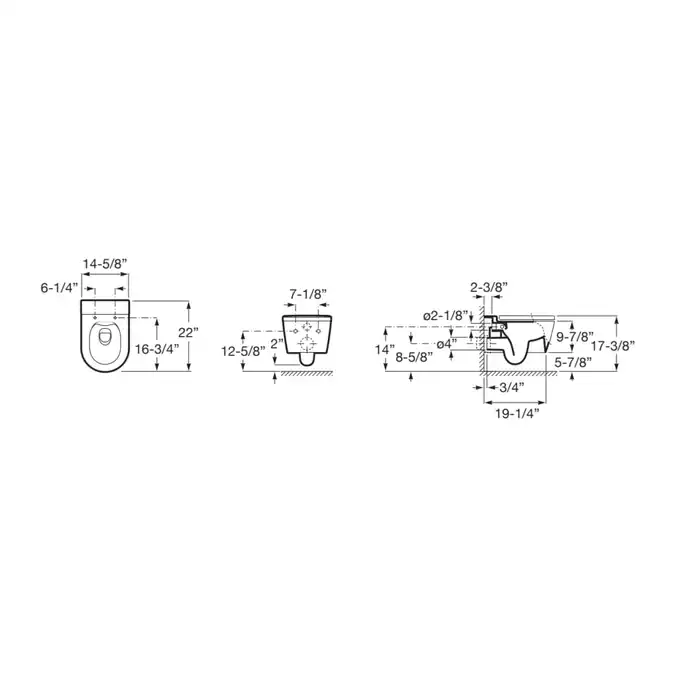 INSPIRA ROUND Miska podwieszana Rimless 560x370 perła ROCA A346527630