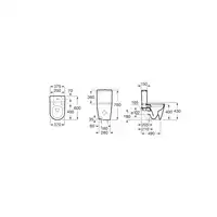 INSPIRA ROUND Miska wc do kompaktu Rimless BTW o/podwójny 600 mm biały mat ROCA A342529620