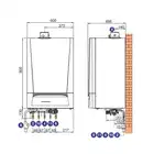 Evodens AMC 35/39 BIC Kocioł gazowy kondensacyjny ze zintegr. podgrz. 40 l DE DIETRICH 7689100